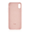 Чехол защитный vlp silicone case для iPhone XR. Цвет: светло-розовый