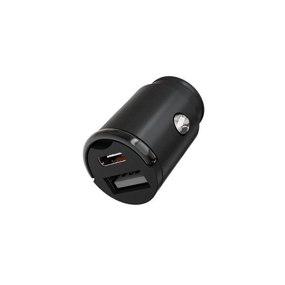 Автомобильное зарядное устройство VLP С-Power 38W USB-C+USB-A, PD, QC. Цвет: чёрный