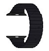 Ремешок силиконовый Lyambda Acrux для Apple Watch 42мм/44мм. Цвет: чёрный