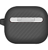 Чехол UNIQ Vencer для AirPods 3, силикон с карабином. Цвет: серый