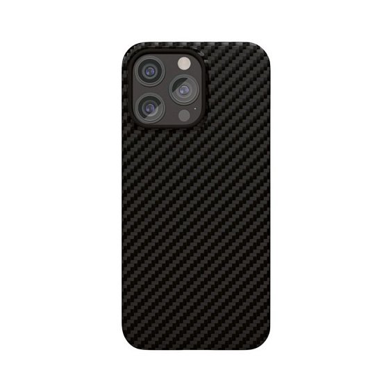 Чехол защитный vlp kevlar case с MagSafe для iPhone 15 Pro. Цвет: чёрный