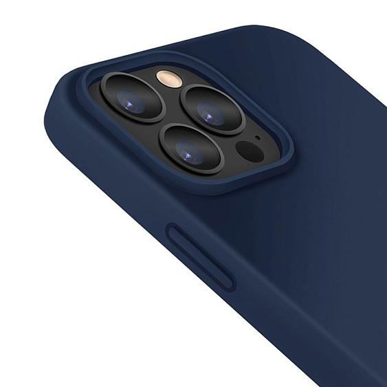 Чехол Uniq для iPhone 13 Pro Max LINO. Цвет: синий