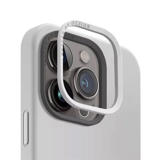 Чехол Uniq LINO MagSafe для iPhone 15 Pro. Цвет: серый