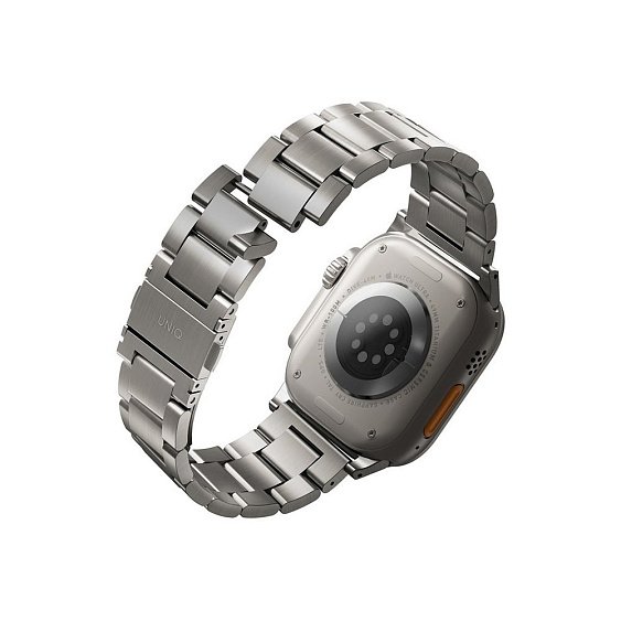 Ремешок из стали Uniq OSTA Steel Strap для Apple Watch 42/44/45/49мм. Цвет: серебристый