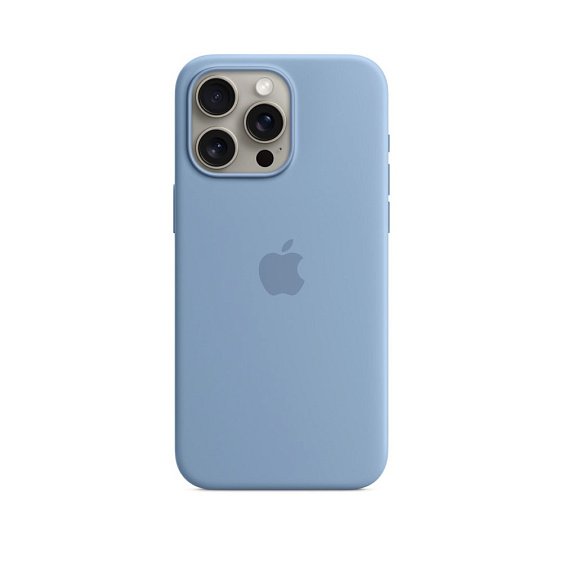Силиконовый чехол MagSafe для iPhone 15 Pro Max Silicone Case with MagSafe - Winter Blue