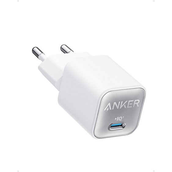 Сетевое зарядное устройство Anker 511 Nano III, GaN, PD, 30W. Цвет: белый