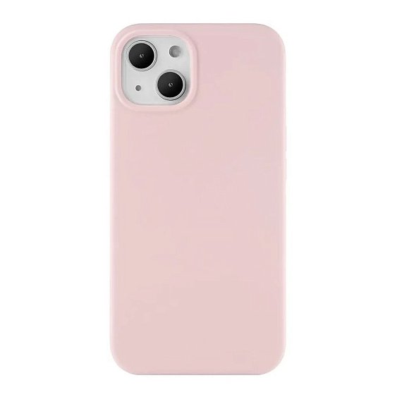 Чехол Ubear Touch Case для iPhone 13, софт-тач силикон. Цвет: розовый