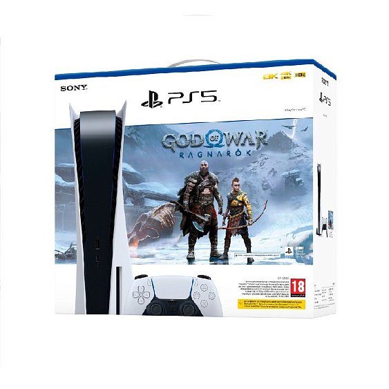 Консоль PlayStation 5 в комплекте с игрой God of War: Ragnarök
