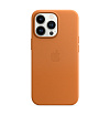 Кожаный чехол MagSafe для iPhone 13 Pro. Цвет: "Золотистая охра"