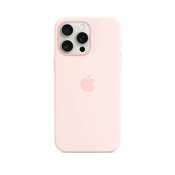 Силиконовый чехол MagSafe для iPhone 15 Pro Max Silicone Case with MagSafe - Ligt Pink