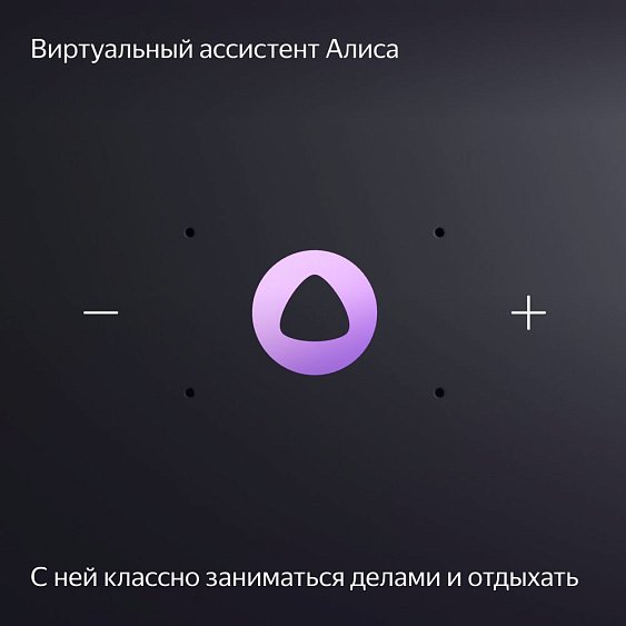 Умная колонка Яндекс Станция Миди с Алисой, с Zigbee. Цвет: черный