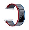 Ремешок нейлоновый Lyambda Premium Meleph для Apple Watch 42/44/45/49мм. Цвет: красный/синий/серый