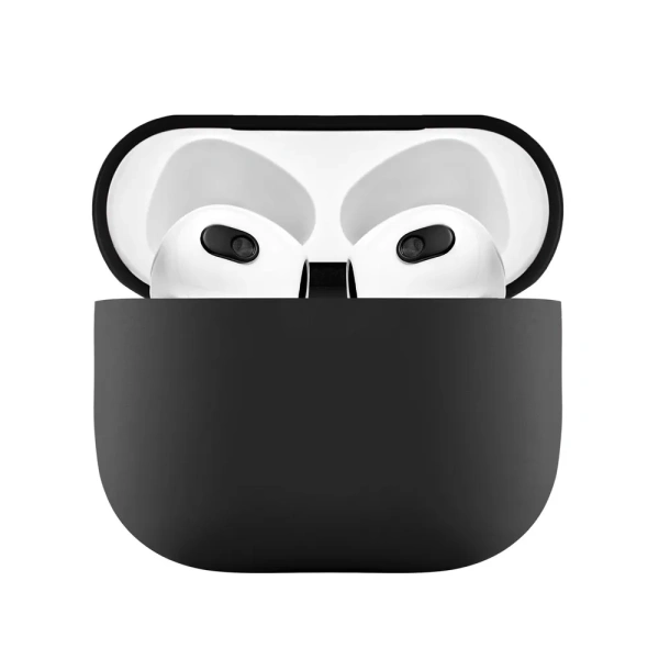 Чехол защитный Ubear для Airpods 3, усиленный силикон. Цвет: чёрный