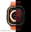 Чехол Elago DUO case для Apple Watch Ultra 49мм. Цвет: чёрный/оранжевый