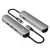 Хаб USB Hyper HyperDrive 6in1 USB-C Hub для MacBook. Цвет: серебристый