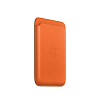 Кожаный чехол-бумажник MagSafe для iPhone Orange