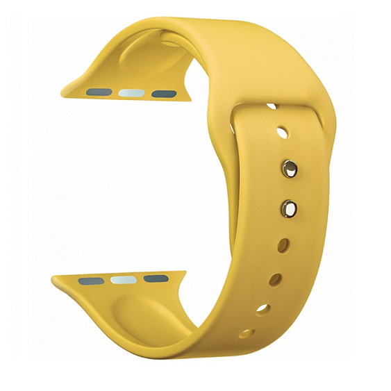 Ремешок спортивный силиконовый Lyambda Altair для Apple Watch 38мм/40мм. Цвет: желтый
