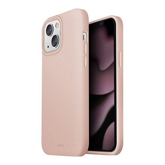 Чехол Uniq для iPhone 13 LINO. Цвет: розовый