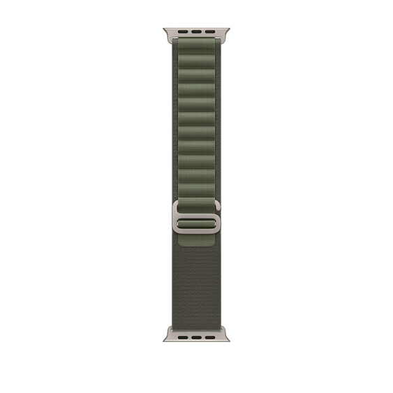 Apple Watch Ultra, 49мм, ремешок "Альпийская петля" зеленого цвета, размер M