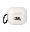 Чехол Lagerfeld NFT Karl для AirPods 3 с кольцом, силикон. Цвет: прозрачный