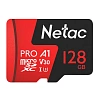 Карта памяти Netac micro SDXC 128GB + SD Adapter 100Mb/s cl10 v30 UHS-I U3
