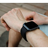 Ремешок спортивный силиконовый Lyambda Altair для Apple Watch 38мм/40мм. Цвет: чёрный