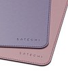 Коврик Satechi Dual Side Eco Leather Deskmate, эко-кожа 58.5*31 см. Цвет: розовый/фиолетовый