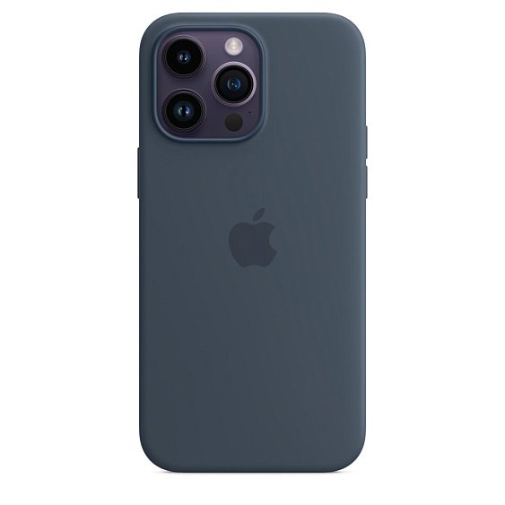 Силиконовый чехол MagSafe для iPhone 14 Pro Max Silicone Case with MagSafe - Storm Blue