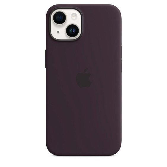 Силиконовый чехол MagSafe для iPhone 14 Silicone Case with MagSafe - Elderberry
