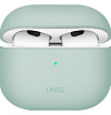 Чехол UNIQ Lino для AirPods 3, силикон. Цвет: зелёный