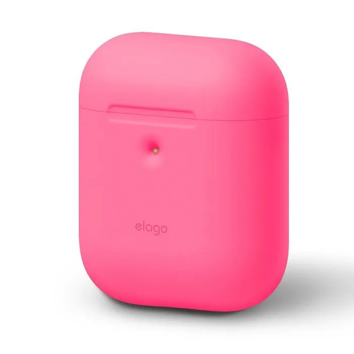Чехол Elago для AirPods wireless, силикон. Цвет: Neon Pink
