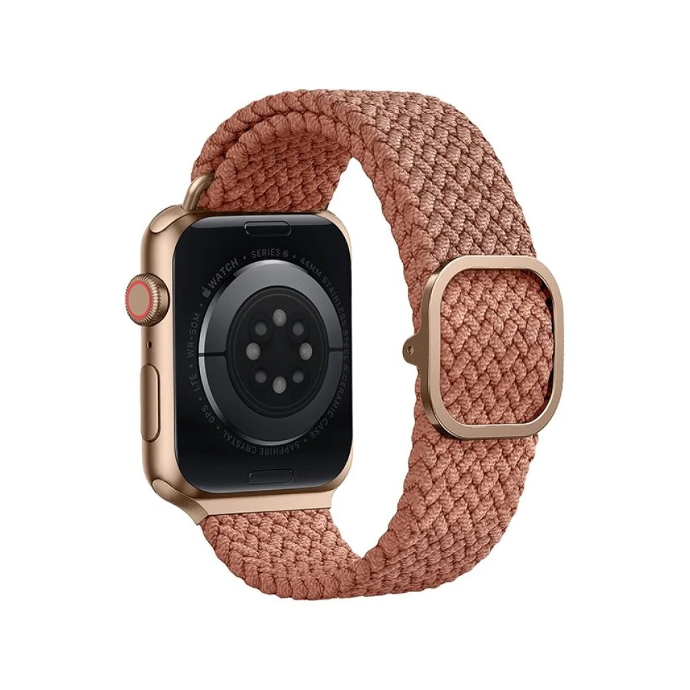 Ремешок нейлоновый Uniq Aspen для Apple Watch 42мм/44мм. Цвет: розовый