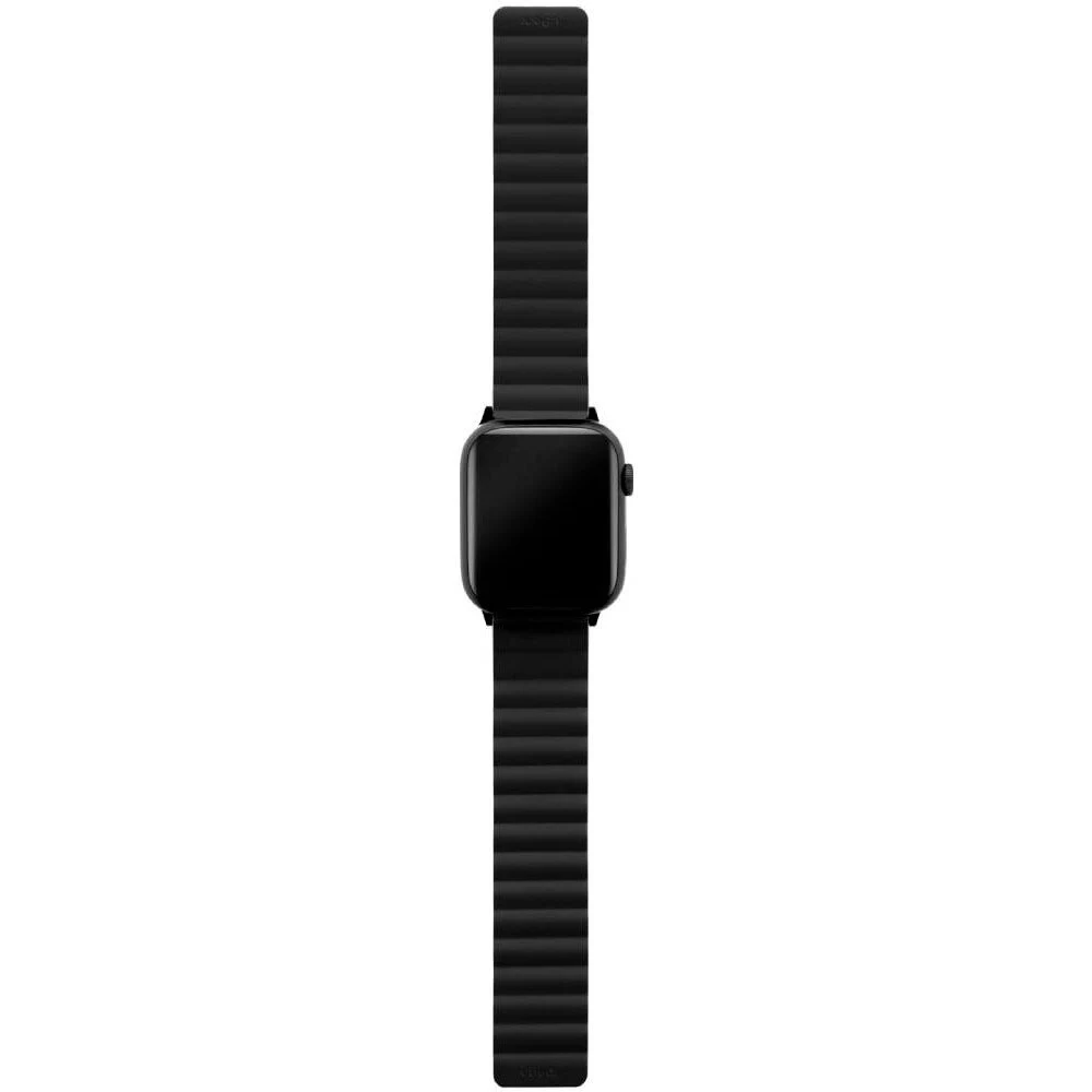 Ремешок силиконовый магнитный uBear Mode для Apple Watch 42/44/45мм. Цвет: чёрный