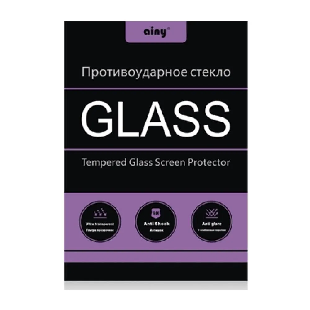 Защитное стекло Ainy (3D)(0.2мм) Full Screen Cover для iPhone 12. Цвет: чёрный