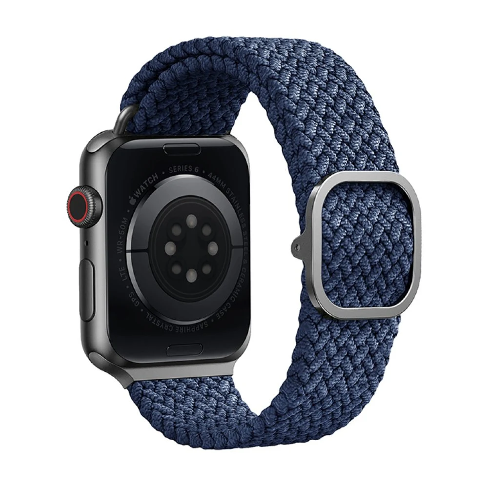 Ремешок нейлоновый Uniq Aspen для Apple Watch 42мм/44мм. Цвет: синий
