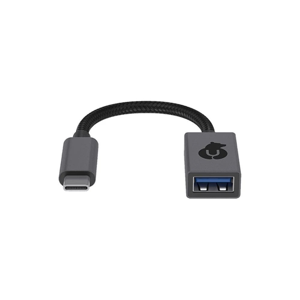 USB адаптер uBear LINK Type-A to Type-C. Цвет серый космос