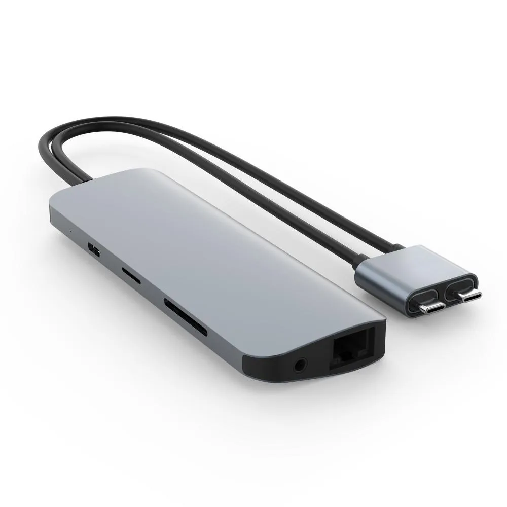 USB-хаб HyperDrive Viper 10-in-2 Hub for USB-C MacBook Pro/Air. Цвет: "Серый космос"
