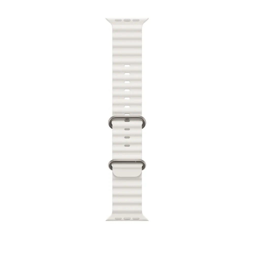 Apple Watch Ultra, 49мм, "океанический" ремешок белого цвета