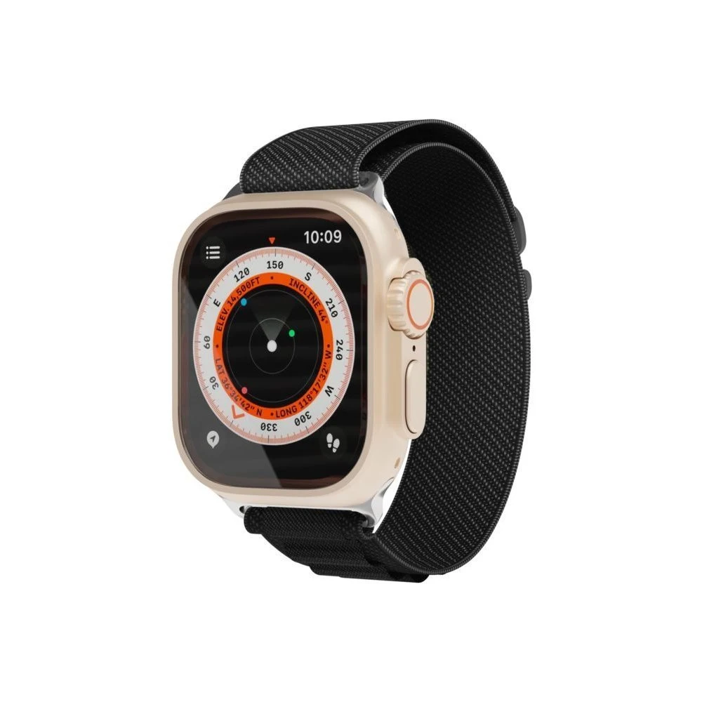 Ремешок нейлоновый VLP Extreme Band для Apple Watch 42/44/45/49мм. Цвет: чёрный