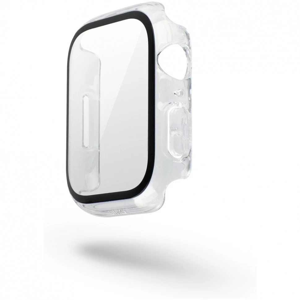 Чехол Uniq Legion +9H Curved glass для Apple Watch 7 45мм. Цвет: прозрачный