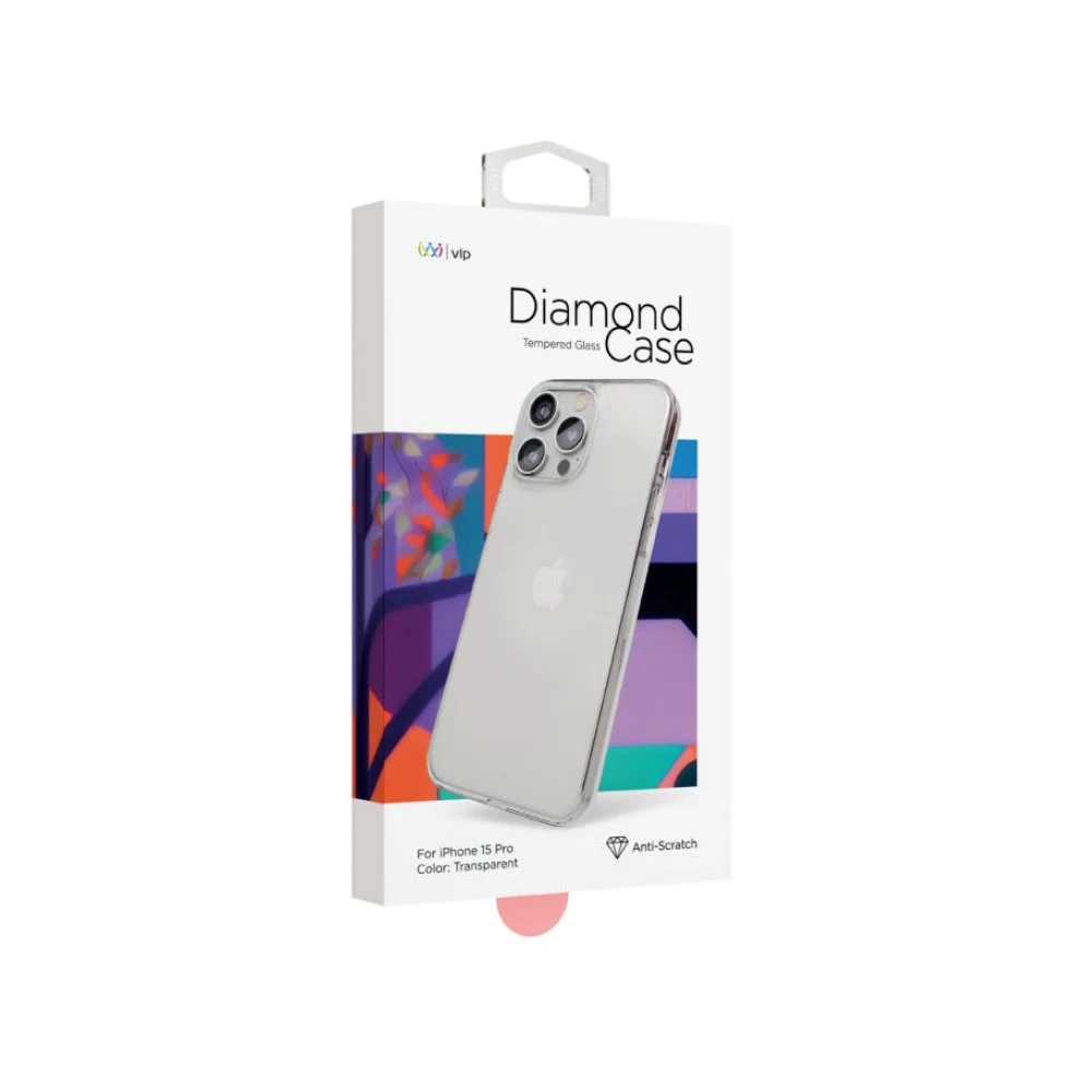 Чехол защитный vlp diamond case для iPhone 15 Pro. Цвет: прозрачный