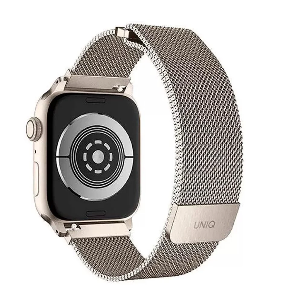 Ремешок из стали Uniq Dante Strap Mesh для Apple Watch 42мм/44мм. Цвет: "Сияющая звезда"