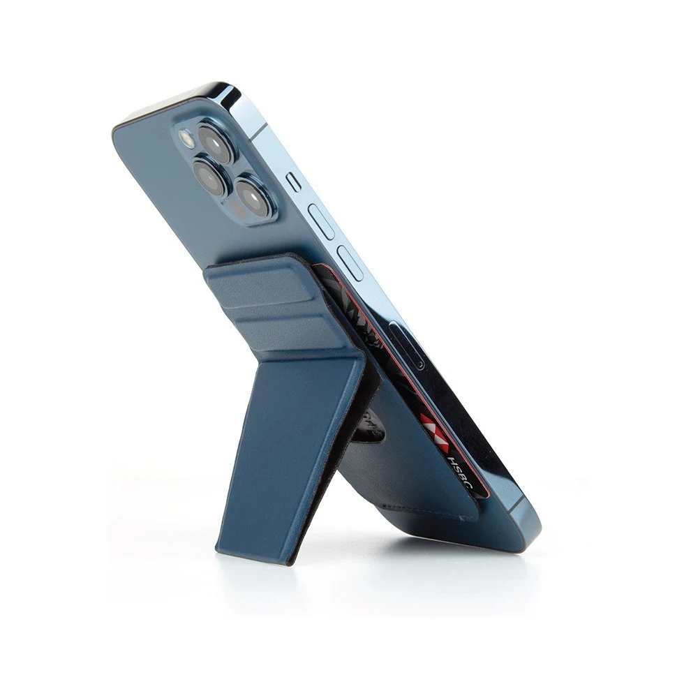 Магнитный бумажник UNIQ с функцией стенда LYFT Magnetic. Цвет: синий