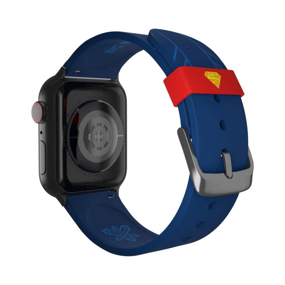 Ремешок силиконовый MobyFox DC Superman Tactical для Apple Watch 40мм/42мм/44мм. Цвет: синий