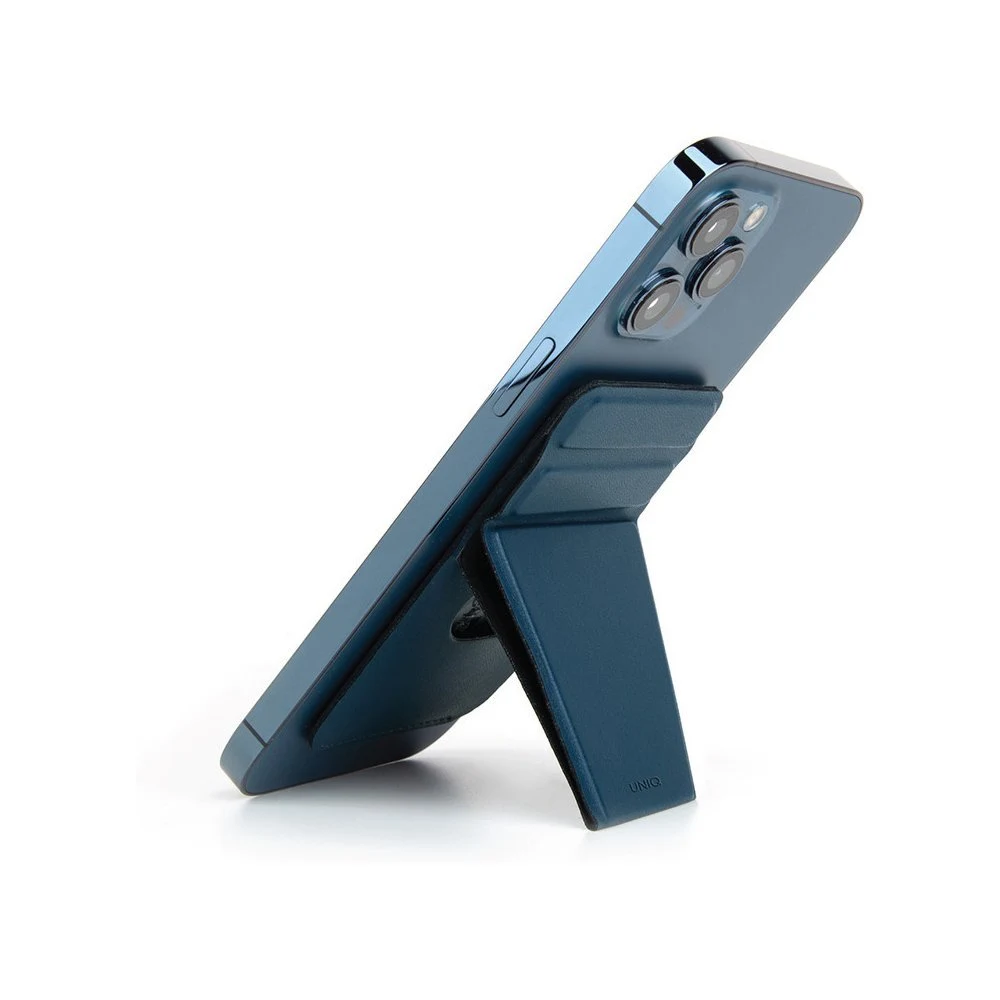 Магнитный бумажник UNIQ с функцией стенда LYFT Magnetic. Цвет: синий