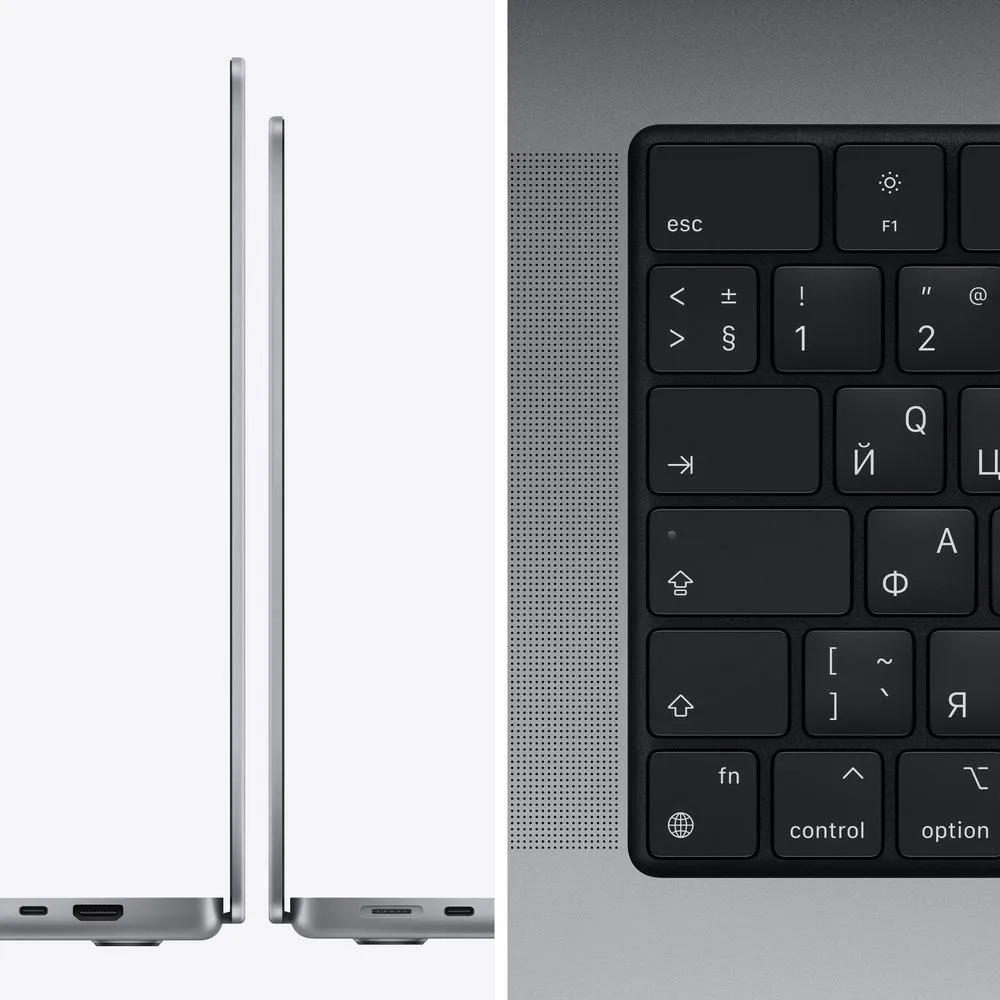 Ноутбук Apple MacBook Pro 14" (M1 Pro, 2021), 1 ТБ SSD, "Серый космос"