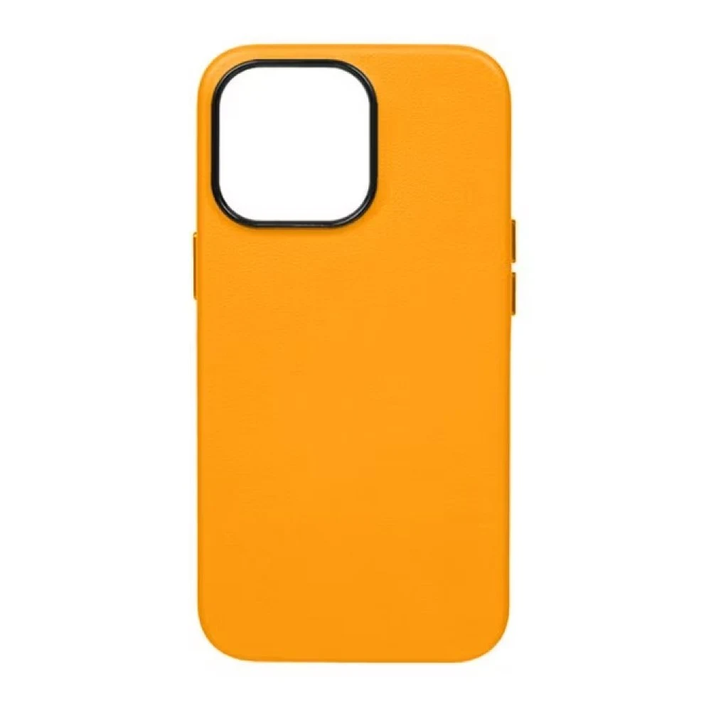 Чехол K-DOO Noble Collection Magsafe для iPhone 13 Pro Max, кожа. Цвет: оранжевый