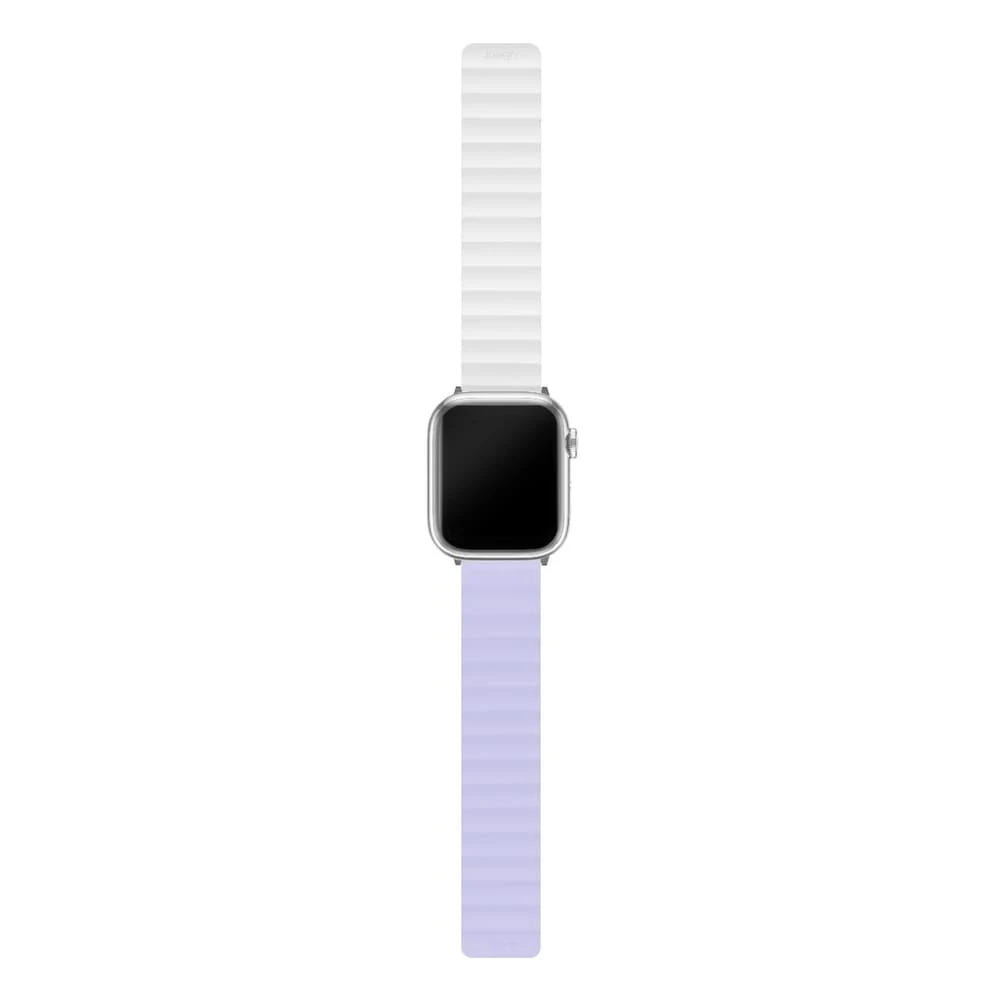 Ремешок силиконовый магнитный uBear Mode для Apple Watch 38/40/41мм. Цвет: лавандовый/белый