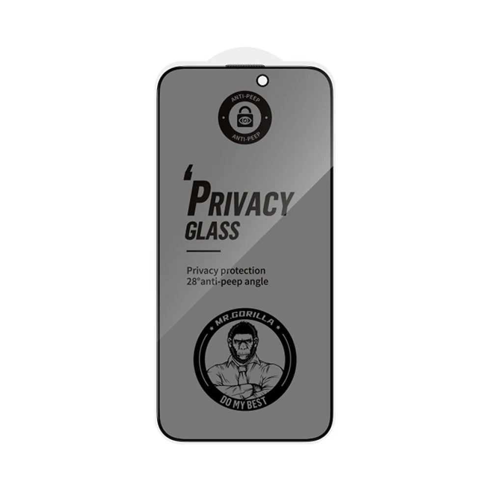 Защитное стекло BlueO Anti-peep (приватное) для iPhone 15 Pro