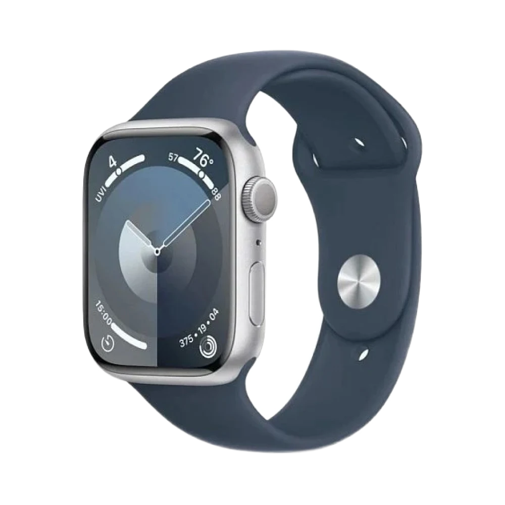 Apple Watch Series 9, 45мм, корпус из алюминия серебристого цвета